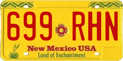 NM license plate 699RHN