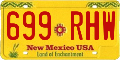 NM license plate 699RHW