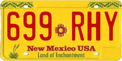 NM license plate 699RHY