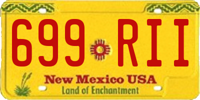 NM license plate 699RII