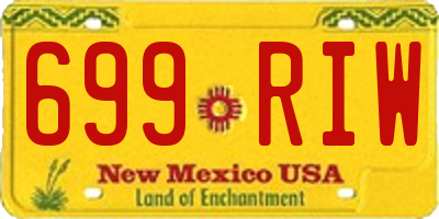 NM license plate 699RIW