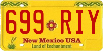 NM license plate 699RIY