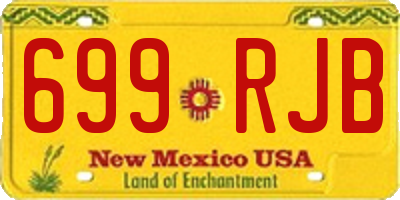 NM license plate 699RJB