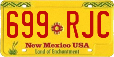 NM license plate 699RJC