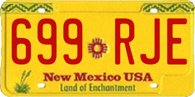 NM license plate 699RJE