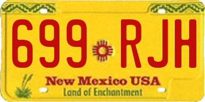 NM license plate 699RJH