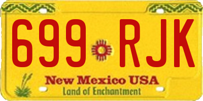 NM license plate 699RJK