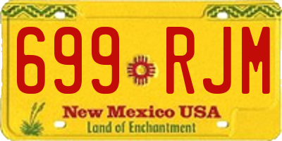 NM license plate 699RJM