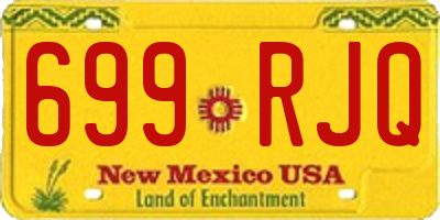 NM license plate 699RJQ