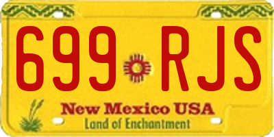 NM license plate 699RJS