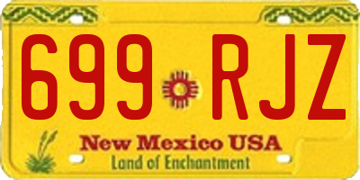 NM license plate 699RJZ
