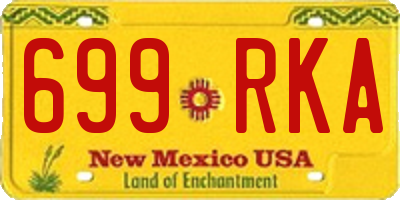 NM license plate 699RKA