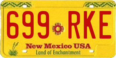 NM license plate 699RKE