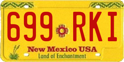 NM license plate 699RKI