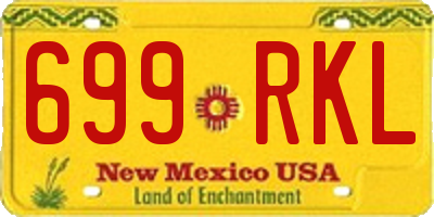 NM license plate 699RKL