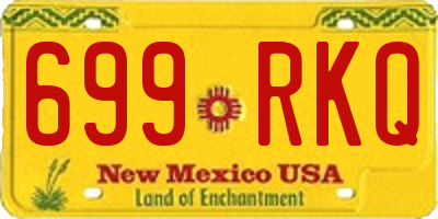 NM license plate 699RKQ