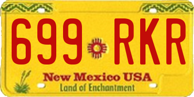 NM license plate 699RKR