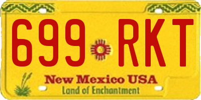 NM license plate 699RKT