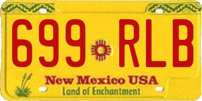 NM license plate 699RLB