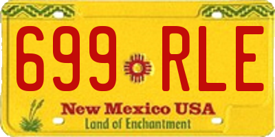 NM license plate 699RLE