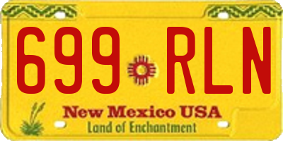 NM license plate 699RLN