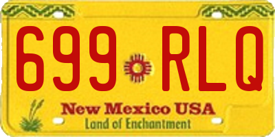 NM license plate 699RLQ