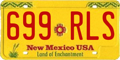 NM license plate 699RLS