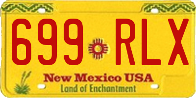 NM license plate 699RLX