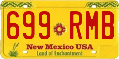 NM license plate 699RMB