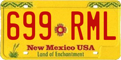 NM license plate 699RML
