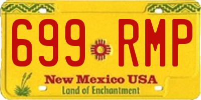 NM license plate 699RMP