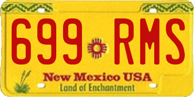 NM license plate 699RMS