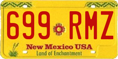 NM license plate 699RMZ