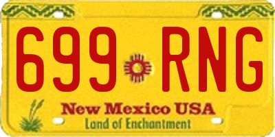 NM license plate 699RNG