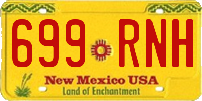 NM license plate 699RNH