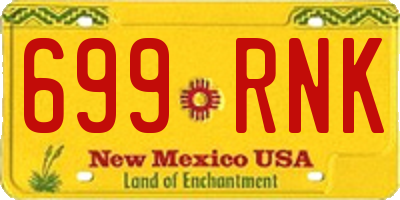 NM license plate 699RNK