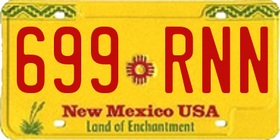 NM license plate 699RNN