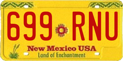 NM license plate 699RNU