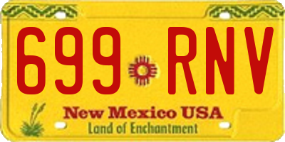 NM license plate 699RNV