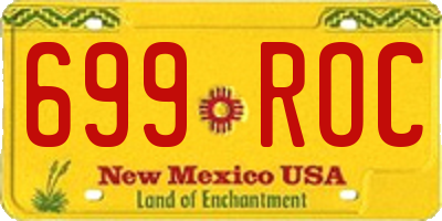 NM license plate 699ROC
