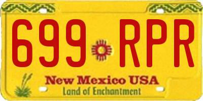 NM license plate 699RPR