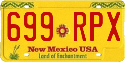 NM license plate 699RPX