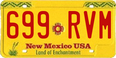 NM license plate 699RVM