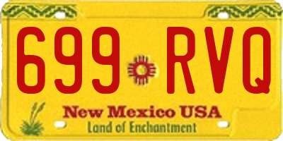 NM license plate 699RVQ