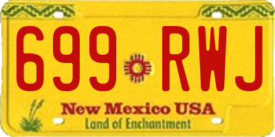 NM license plate 699RWJ