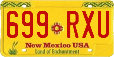 NM license plate 699RXU