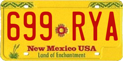 NM license plate 699RYA