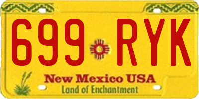 NM license plate 699RYK
