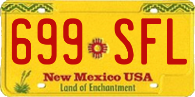 NM license plate 699SFL