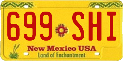 NM license plate 699SHI